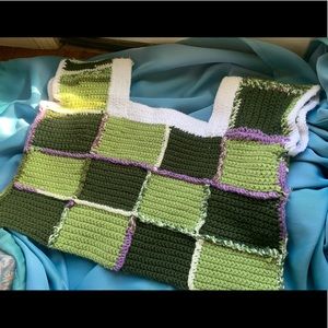 XXL cropped crochet tank